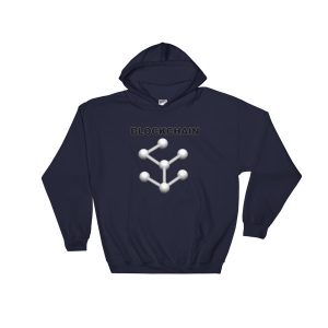 Hooded Sweatshirt – Blockchain Logo by Jax